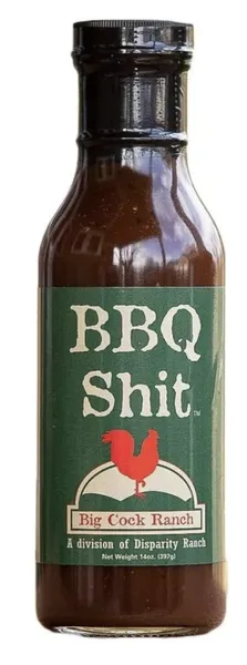 Bottle of BBQ Shit sauce